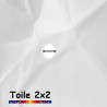 Toile de remplacement pour parasol carre 2x2 Blanc Jasmin : détail de l'oeillet central