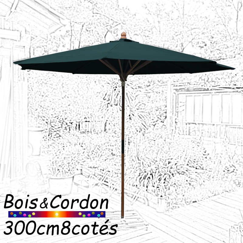 Parasol Lacanau Bleu Océan 300 cm Bois Frêne Parasol Lacanau Bleu Océan 300 cm Bois Frêne