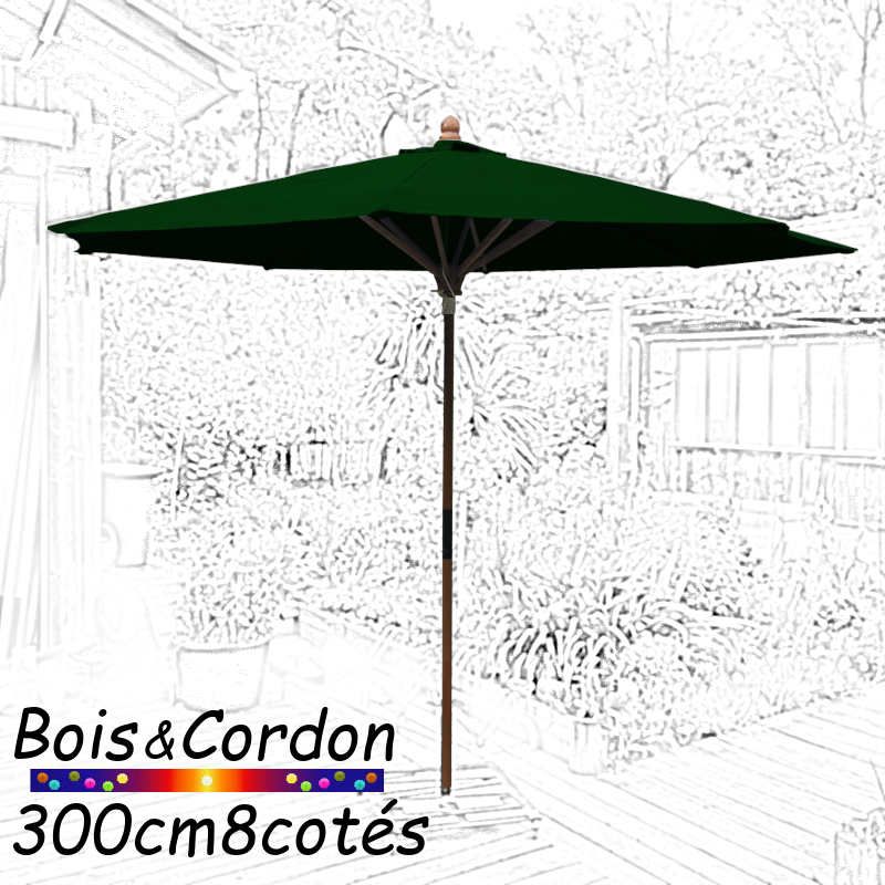 Parasol Lacanau Vert Pinède 300 cm Bois Frêne Parasol Lacanau Vert Pinède 300 cm Bois Frêne