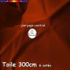 Toile Terracotta Brique Ø300 cm (6 cotés-mât central Lacanau)