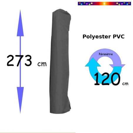Housse pour parasol Hauteur 273 cm ( Polyester PVC )