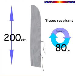 Housse de protection pour parasol : Hauteur 200 cm x Largeur 40 cm