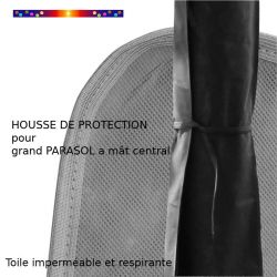 Housse de protection pour parasol : Hauteur 260 cm x Largeur 50 cm