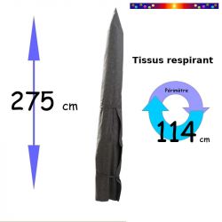 Housse de protection pour parasol : Hauteur 275 cm x Largeur 57 cm
