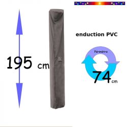 Housse parasol Hauteur 195 cm (enduction PVC )
