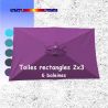 Toile Violette 2x3 (rectangle 6baleines Lacanau mât central)