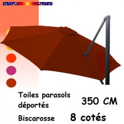 Toile de remplacement du parasol DEPORTE OCTOGONAL 350cm Terracotta