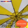 Toile Rayon Jaune Ø350 cm (8 cotés - parasol mât central Lacanau)
