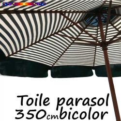 Toile Collector Retro Vert Ø350 cm (8 cotés - parasol mât central Lacanau)