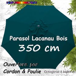 Parasol Lacanau OCEAN 350 cm Bois Cordon