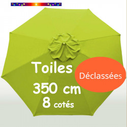Toile DECLASSEE 350cm ( 8 cotés - parasol mât central Lacanau)