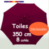 Toile DECLASSEE 350cm ( 8 cotés - parasol mât central Lacanau)
