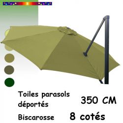 Toile Lichen 350cm/8cotés pour Parasol Déporté Biscarosse