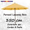 Parasol Lacanau TOURNESOL 350 cm Bois Cordon