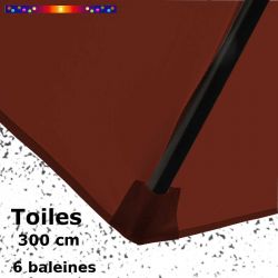 Toile New Terra Ø300 cm (6 cotés-mât central Lacanau) : détail du pochon d'accrochage de la baleine