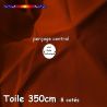 Toile Rouge Terracotta Ø350 cm (8 cotés-mât central Lacanau) : perçage central