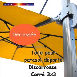 Toile Tournesol CARREE 3x3 pour Parasol Déporté Biscarrosse