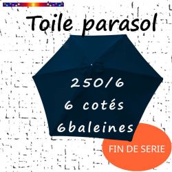 Toile Marine Ø250 cm ( 6 cotés-mât central )