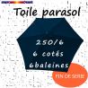 Toile Marine Ø250 cm ( 6 cotés-mât central )