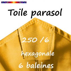 Toile Maîs Ø250 cm ( 6 cotés-mât central )
