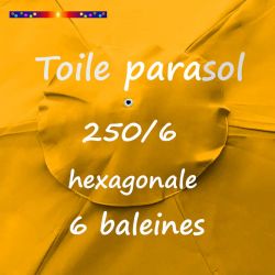 Toile Maîs Ø250 cm ( 6 cotés-mât central )