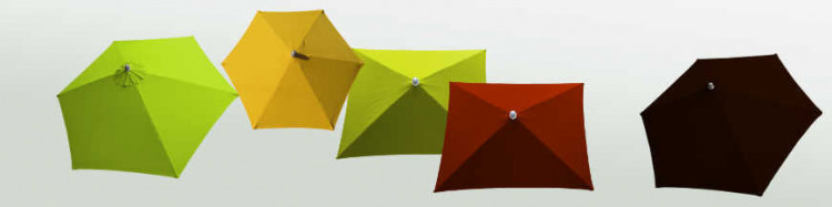 Parasol Arcachon rond 300 cm , structure aluminium et toile anti-UV