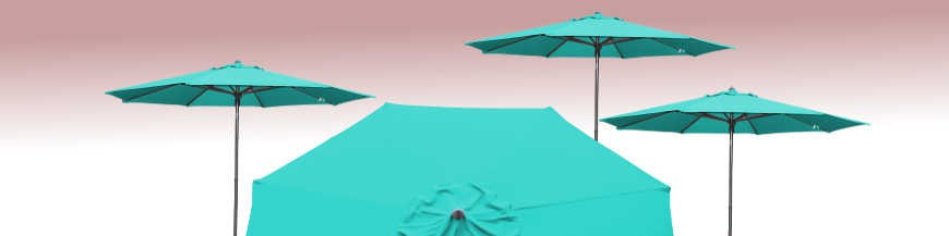 La Boutique du Parasol : Tous les Parasols de notre collection avec Toiles de couleur Bleu Turquoise