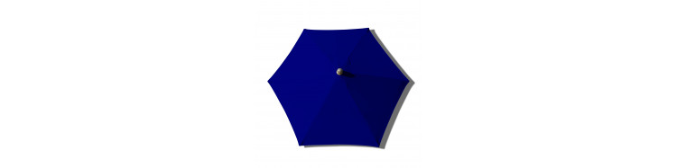 Tous les parasols de notre collection avec Toiles de couleur Bleu Saphir