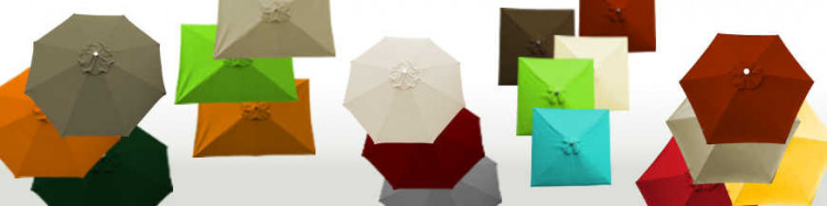 Toiles de remplacement pour parasols Lacanau et Bisca