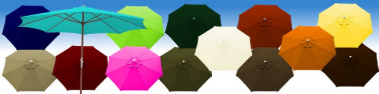 Parasol Lacanau 350 cm en Bois ouverture par Manivelle