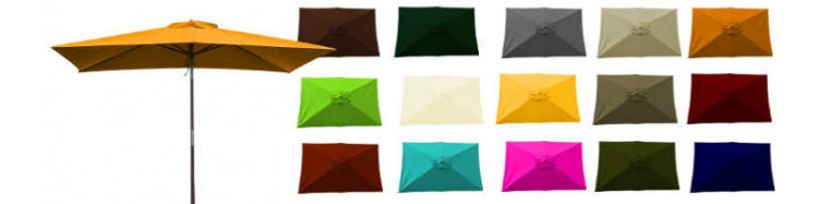 Le site de «La Boutique du Parasol» vous propose son Parasol de Terrasse modèle Lacanau Rectangle 200 x 300 cm armature bois.