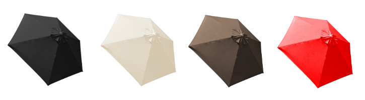 parasol Biarritz et ses 4 couleurs de toiles