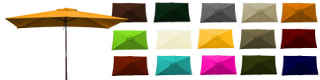 Parasol lacanau bois 2x3 et sa gamme de couleurs de toiles