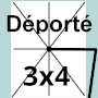 (3x4) ±295 cm x ±395 cm  Rectangle Déporté