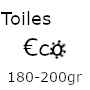Gamme €co Toiles 180 et 200 gr