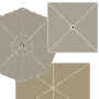 Parasols et Toiles Taupe