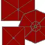 Les Parasols et toiles de parasols couleur Rouge Bordeaux 